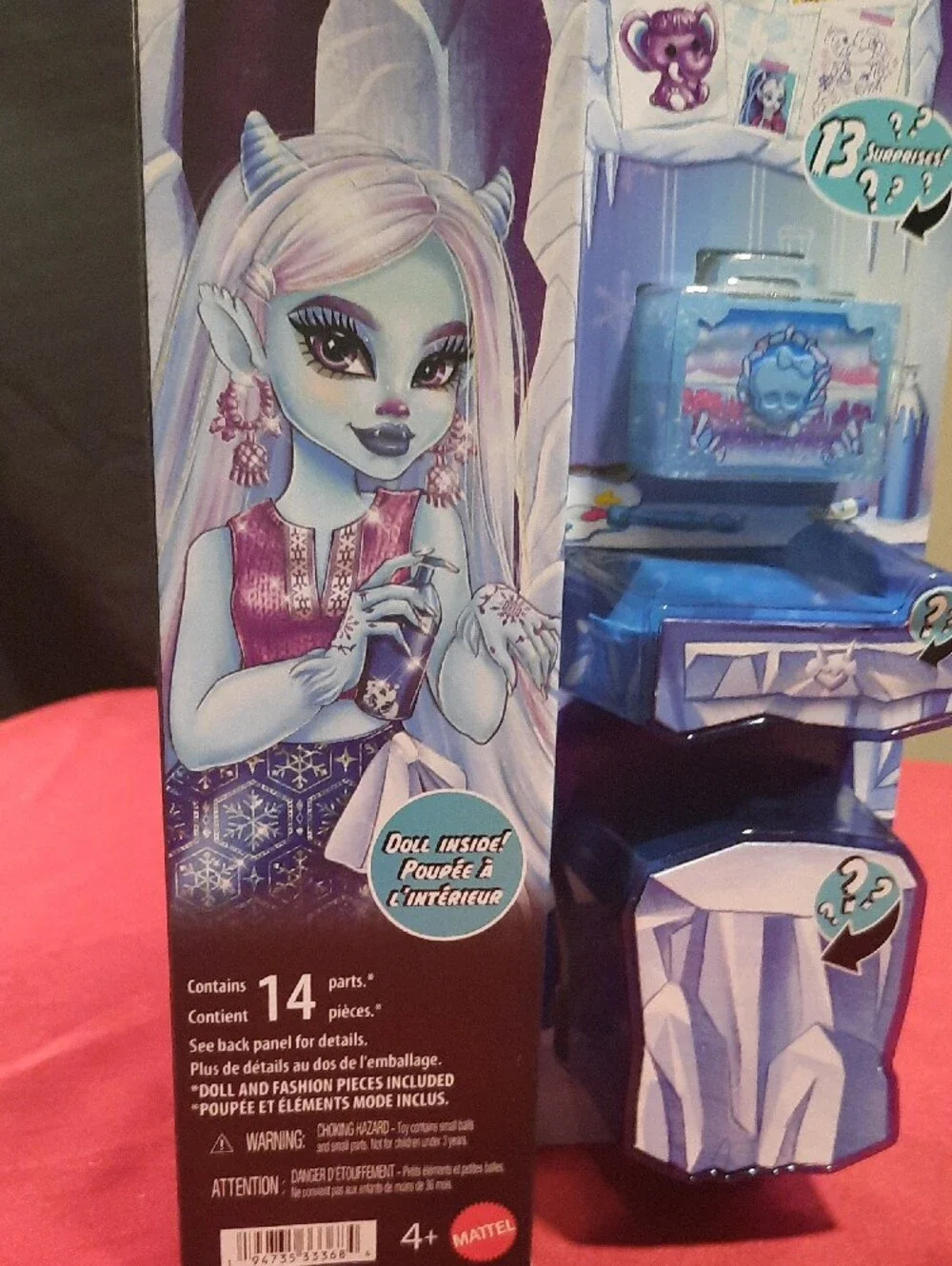 Monster High Abbey Bominable Playset Self-scare Secrets 14 Surprises With Doll